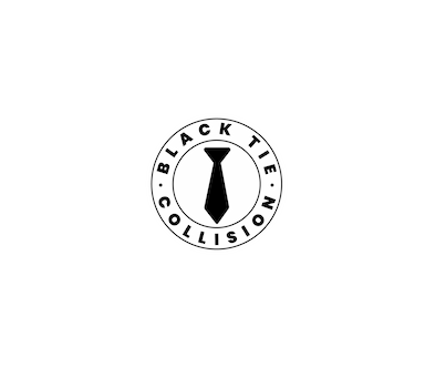 Black Tie Collision Logo